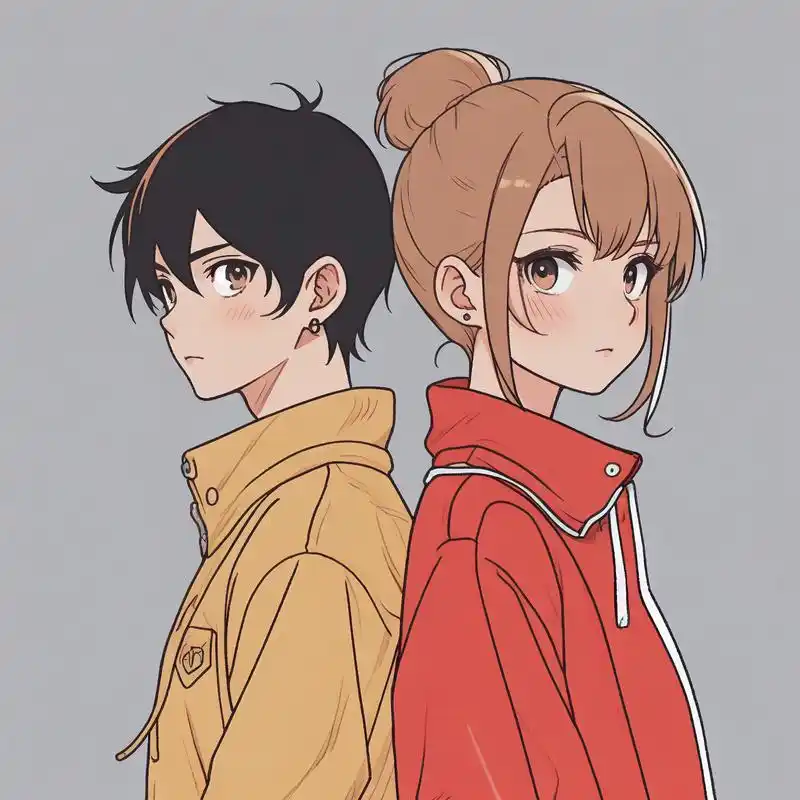 兄妹头像|漫画风格9691