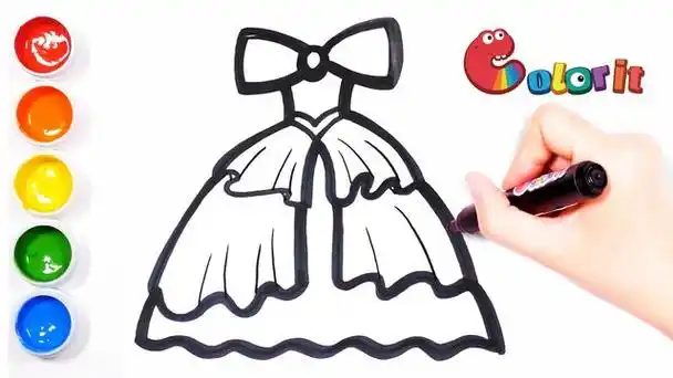 儿童画裙子大全简单漂亮 儿童画画大全简单漂亮裙子