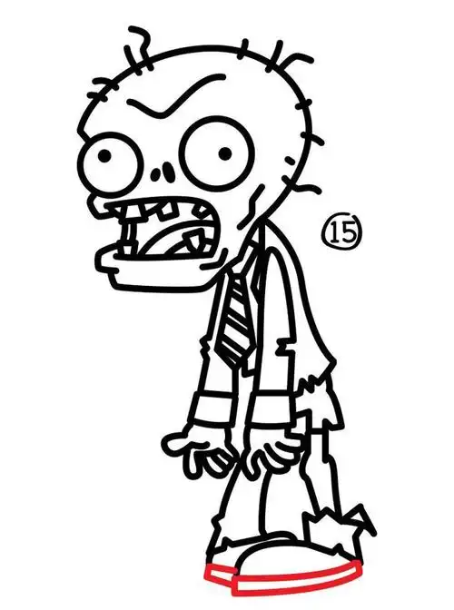 植物大战僵尸里的僵尸怎么画 画法手绘教程(2)