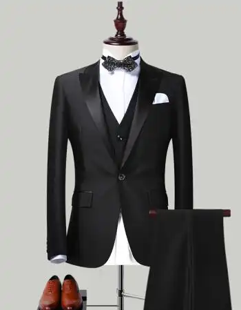 男装 西服套装 其他品牌 新郎西服套装男正装晚礼服韩版修身伴郎结婚