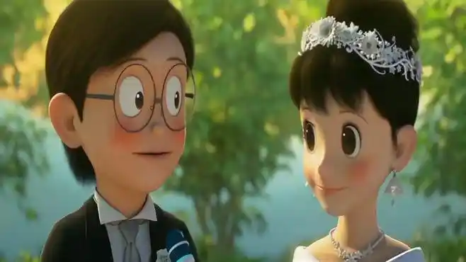 《哆啦a梦伴我同行》大雄和静香的狗粮,超甜不进可惜了