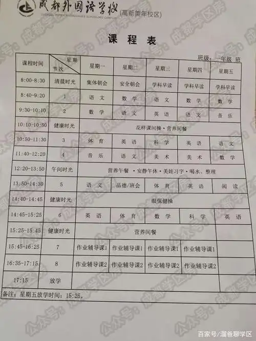 55所热门私立&公立小学:2020年最新课程表合集