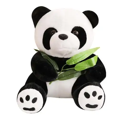 小熊猫公仔毛绒玩具抱枕小型迷你玩偶黑白布娃娃国宝熊猫公仔定制