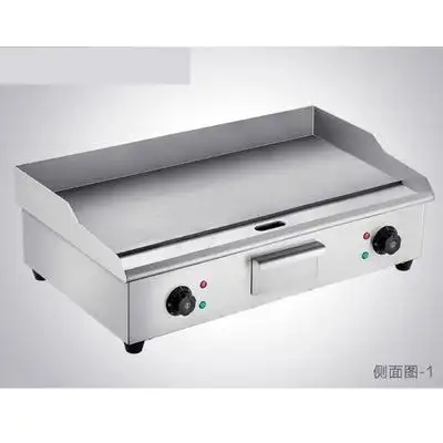 铁板烧铁板摆摊平板新款大号家用扒炉炉子加长扒炉