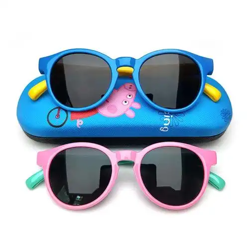 2-10岁硅胶偏光儿童太阳镜眼镜可爱爱宝爱宝宝宝韩太阳镜