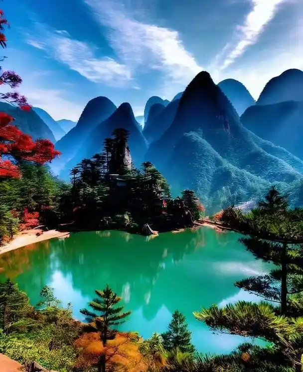 桂林山水的美丽风景,不仅是一种自然的奇观,更是人们心灵的寄托