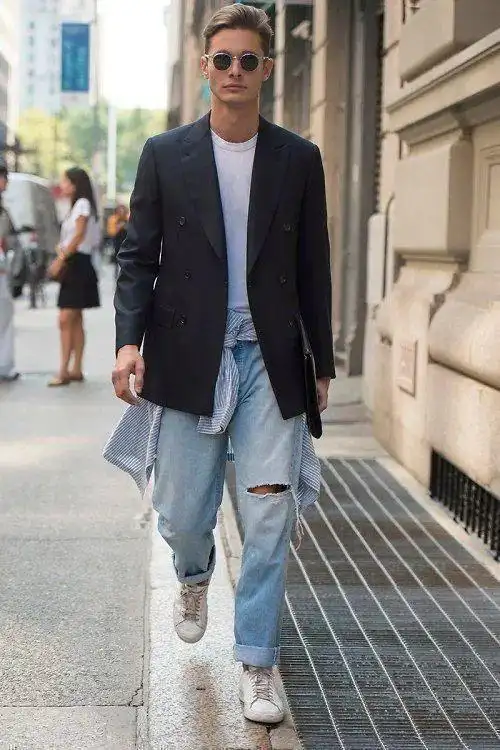 中年男人穿牛仔裤搭什么衣服配什么鞋子一份完整的穿搭干货