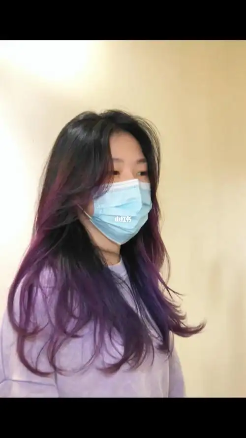 蓝紫渐变挑染#成都发型设计  #成都美发店  #挑染  #欧美挑染