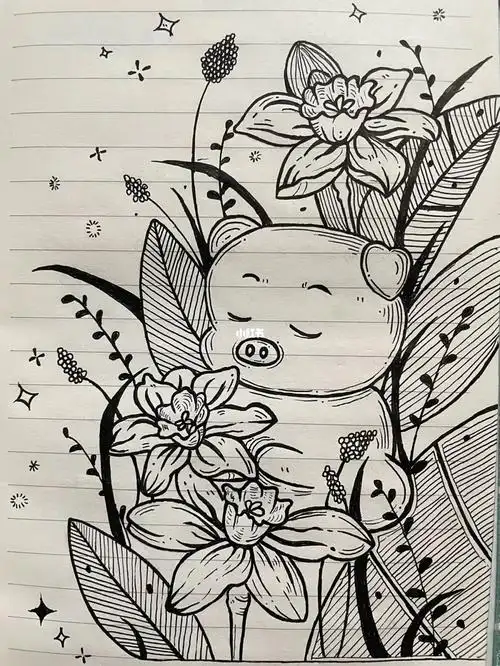 黑白线条的治愈