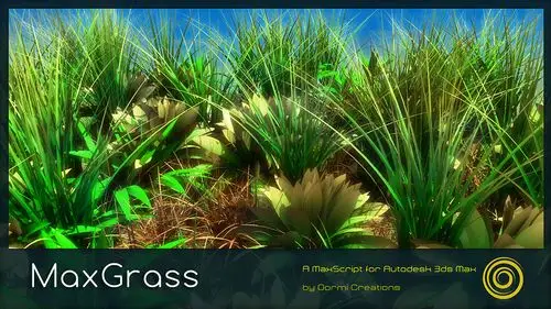 single click grass creation static as well as growth animated