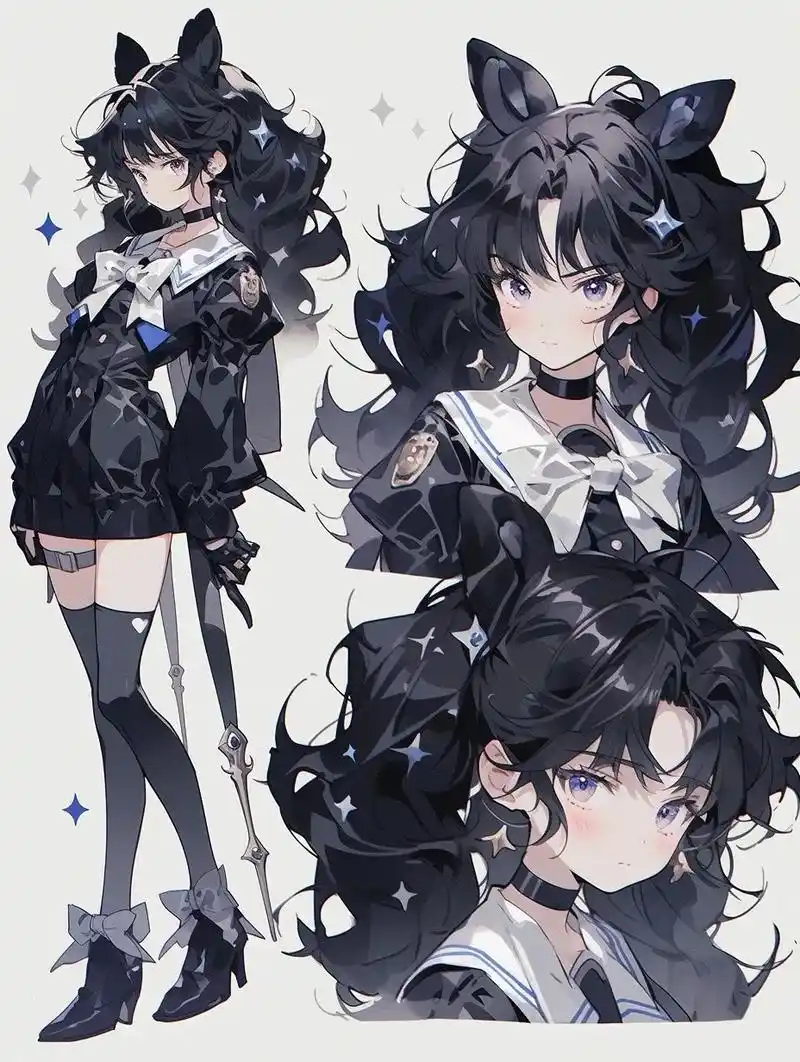 二次元 #人设 #立绘 #素材分享 #ai - 抖音