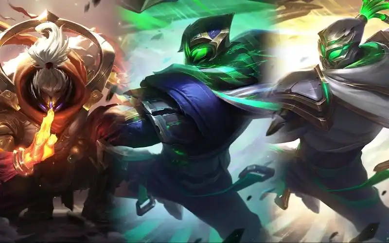 【皮肤对比:贾克斯】武神 vs 征服者 vs 征服者至臻