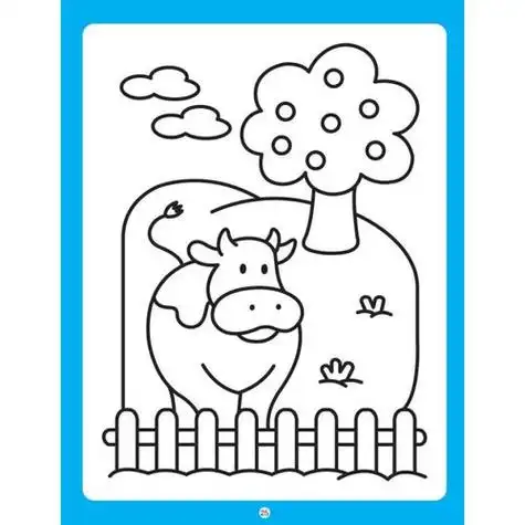 0幼儿园简笔画涂色,适合小班小班美工区/美工区涂色素材/美工区涂色