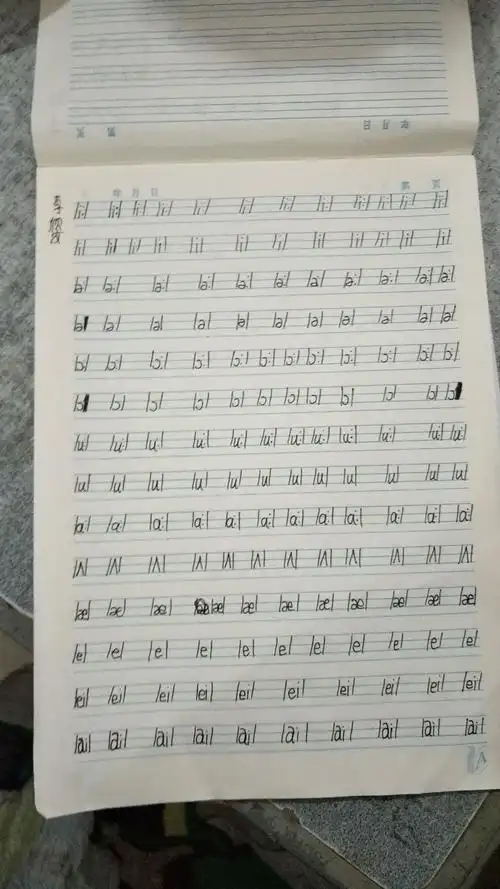 五升六家庭作业(音标书写)展