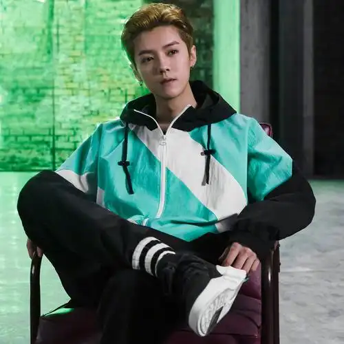 鹿晗同款阿迪达斯三叶草男子防风外套