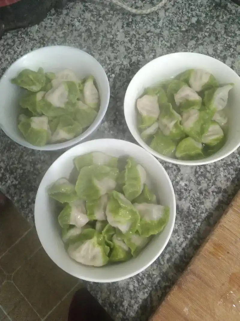 自己包的手工饺子 - 抖音