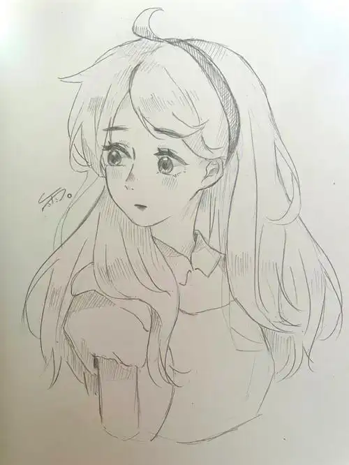 画画  #画画的日常爱丽丝:"说不出那句我爱你,不是真的不爱你"