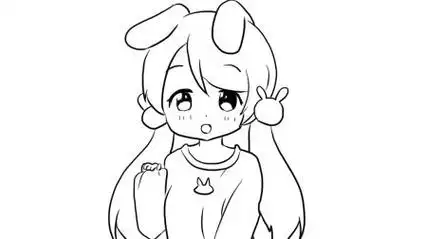 小女生的简笔画小女生的简笔画卡通