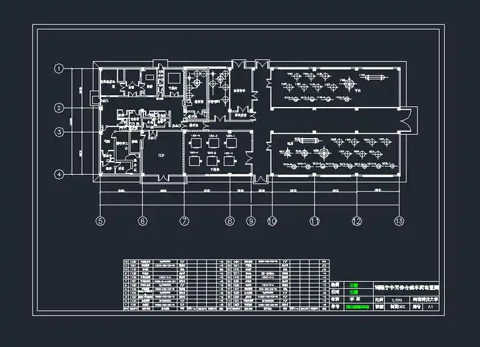 制药厂车间布局cad图dwg图纸