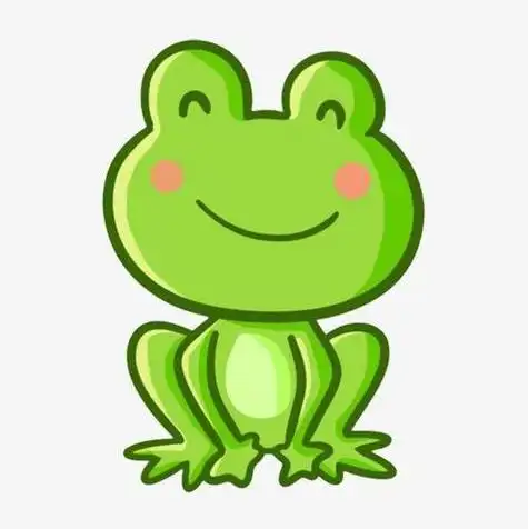 小青蛙的简笔画彩色