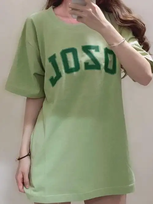 笔记灵感绿色也太夏天了吧～元气满满现在的季节穿清爽系的t恤再史