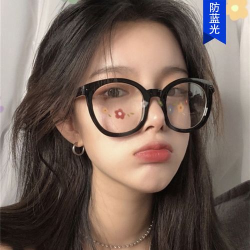 黑框眼镜女素颜神器防蓝光可配有度数近视眼睛框架ins风大框装饰