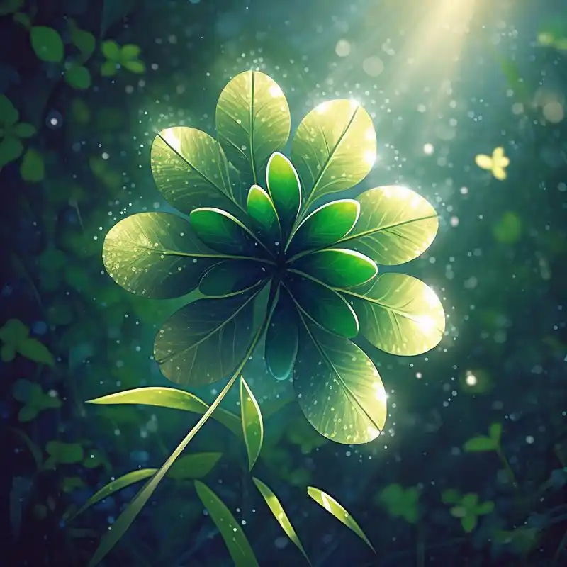 超幸运92四叶草微信头像 哇,这款四叶草微信头像真的太好看啦!