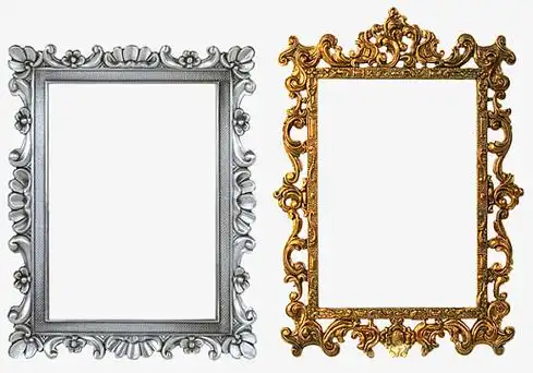 欧式华丽金银相框边框