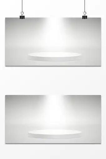 白色矢量舞台背景