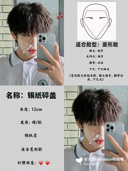 碎盖发型男生发型推荐昆明男生烫发推荐