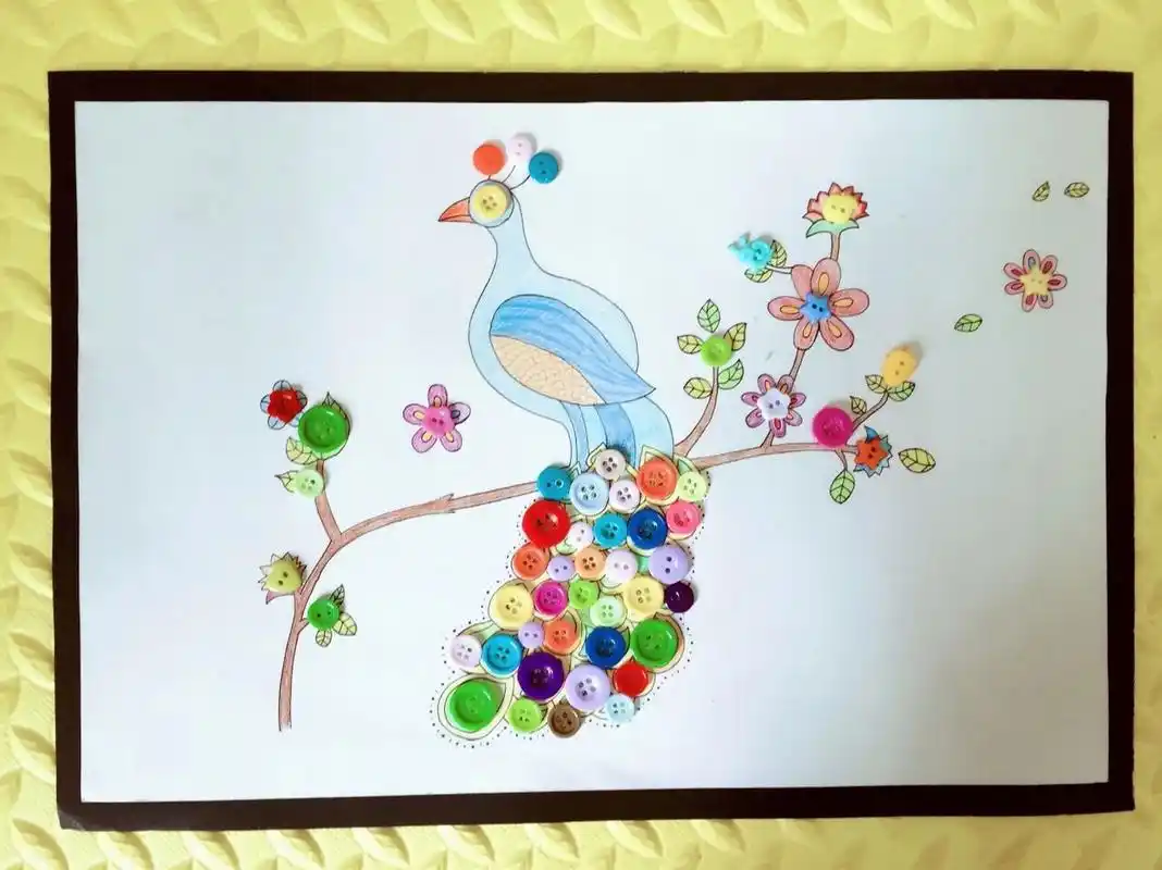 奇妙的纽扣画94(2017年作)