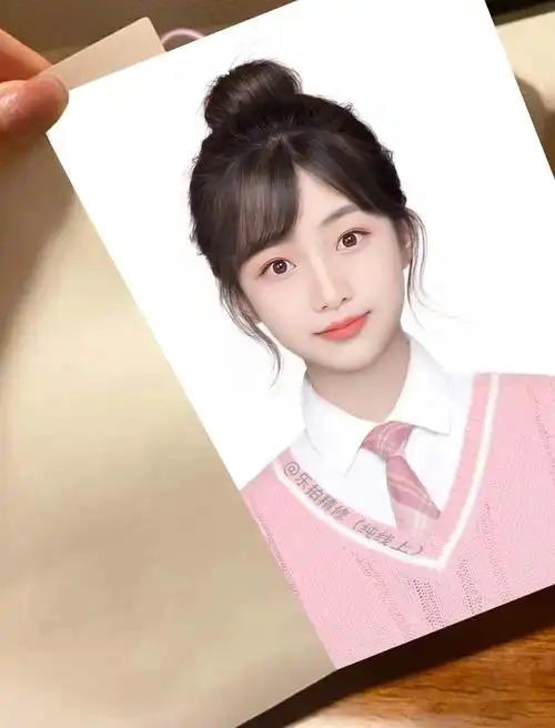 粉粉嫩嫩的,搭配上不同造型的丸子头,都很甜喔～一张照片能改造出各种