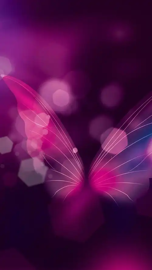 大气紫色渐变蝴蝶星光美容h5背景