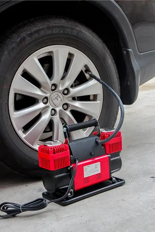 双缸高压车农用车汽车轮胎打气泵金属金属双60缸12v1080w数显胎压枪款