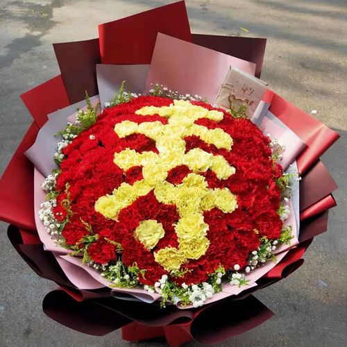 满味园(manweiyuan)鲜花速递祝寿鲜花母亲康乃馨花束80贺大寿生日礼物