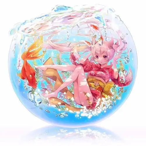 十二星座手绘少女,十二星座二次元少女水瓶