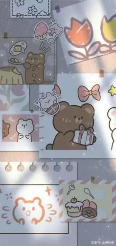 超级可爱的便利贴拼接壁纸,女孩子千万别错过!