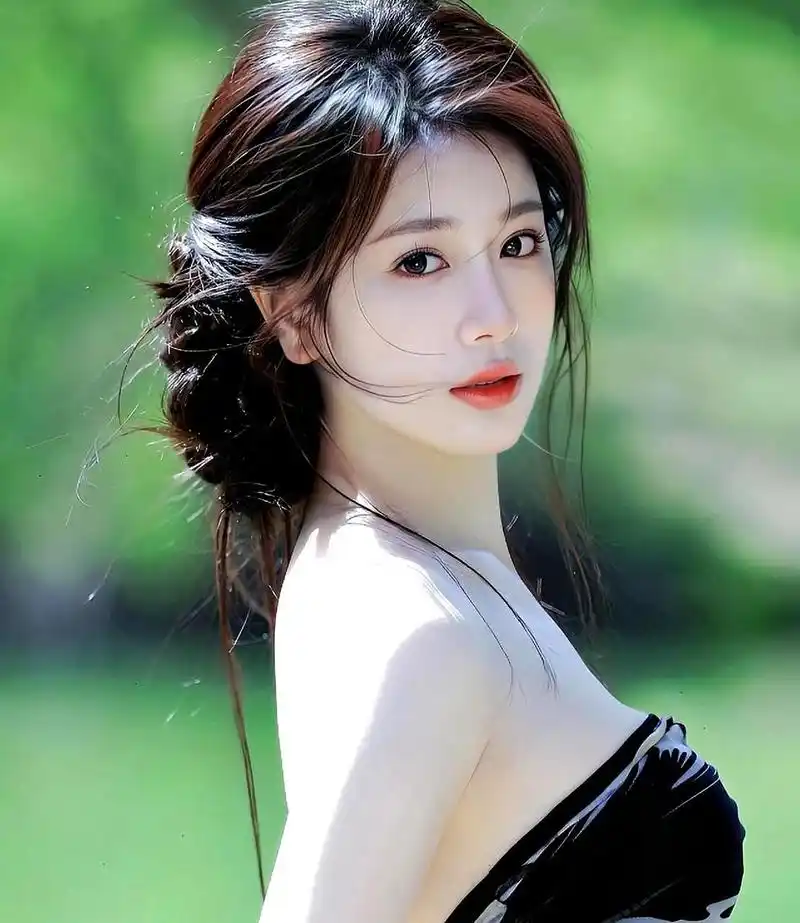 美女回头一笑百媚生,穿得漂亮怎么可能不好看.