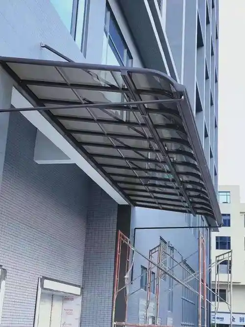 别墅雨棚 铝合金别墅雨棚 新巧品牌