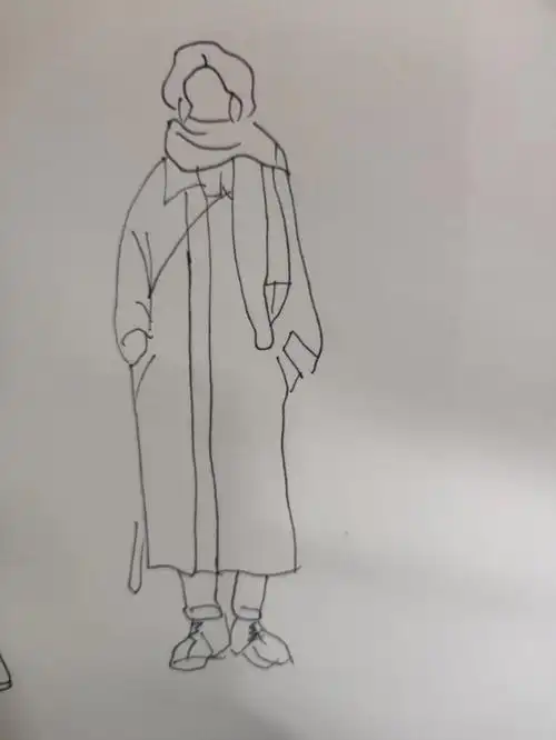 简笔画全身人物