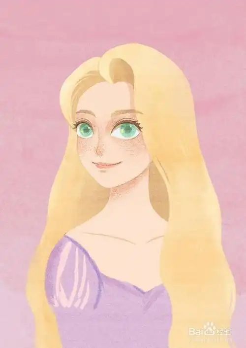 原画人教你画一个迪士尼长发公主