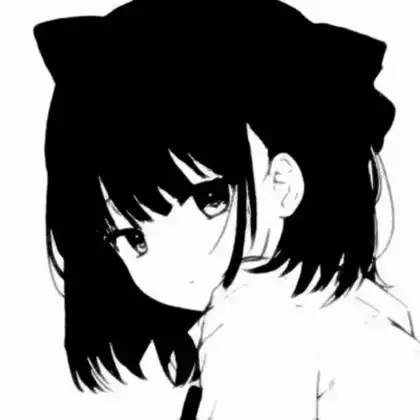 黑白漫画截图头像女