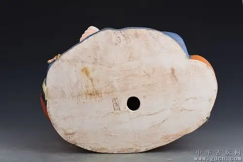 民国曾龙升造矾红描金罗汉