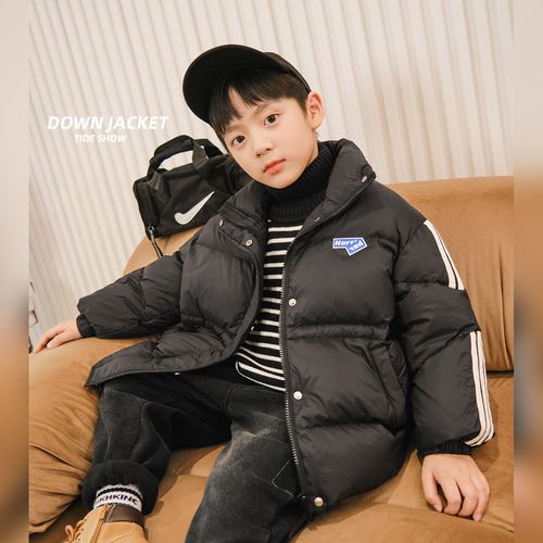 短款儿童男孩儿男孩童男中大外套加厚7折冬季羽绒服