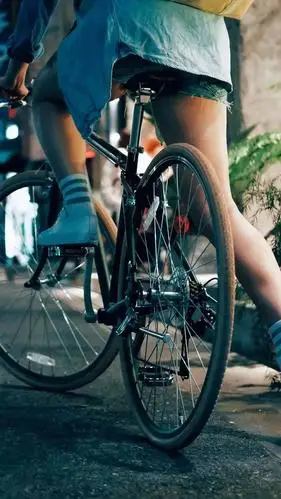 唯美单车骑行图片