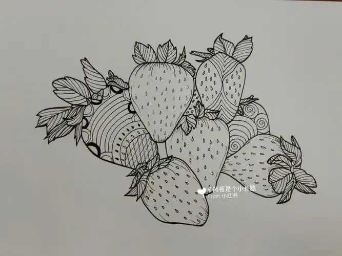 原创写生线条画装饰画附带过程