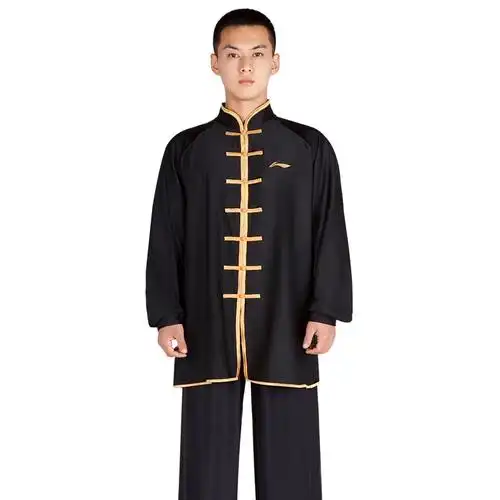 李宁(li-ning)太极服男女新款武术服装太极拳练功服高端表演服训练服
