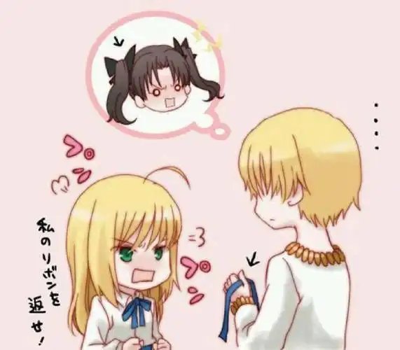 闪闪和saber有爱日常