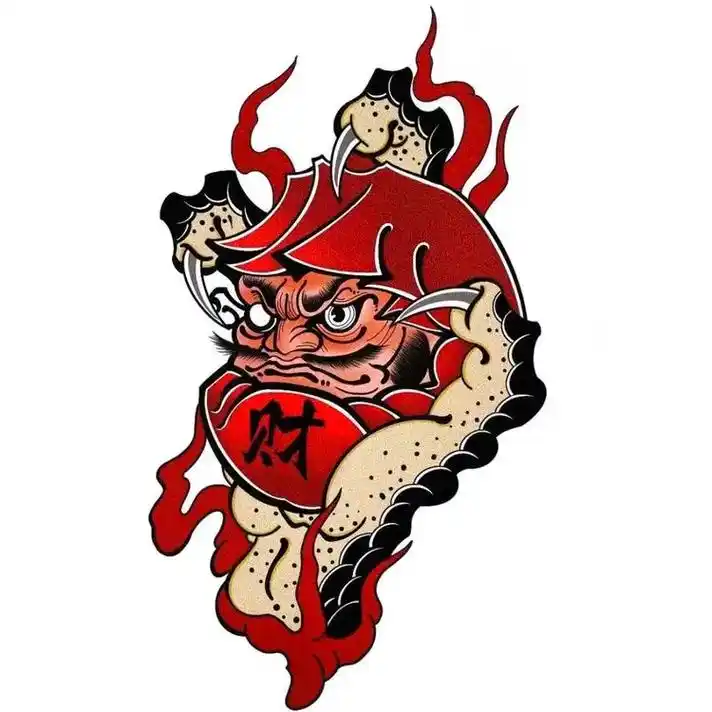 达摩蛋#成都纹身 #日式老传统 #手稿分享 #纹身图案手稿 - 抖音