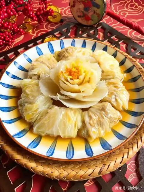 年夜饭压轴菜"花开富贵",上桌惊艳四座,寓意幸福美满,超简单